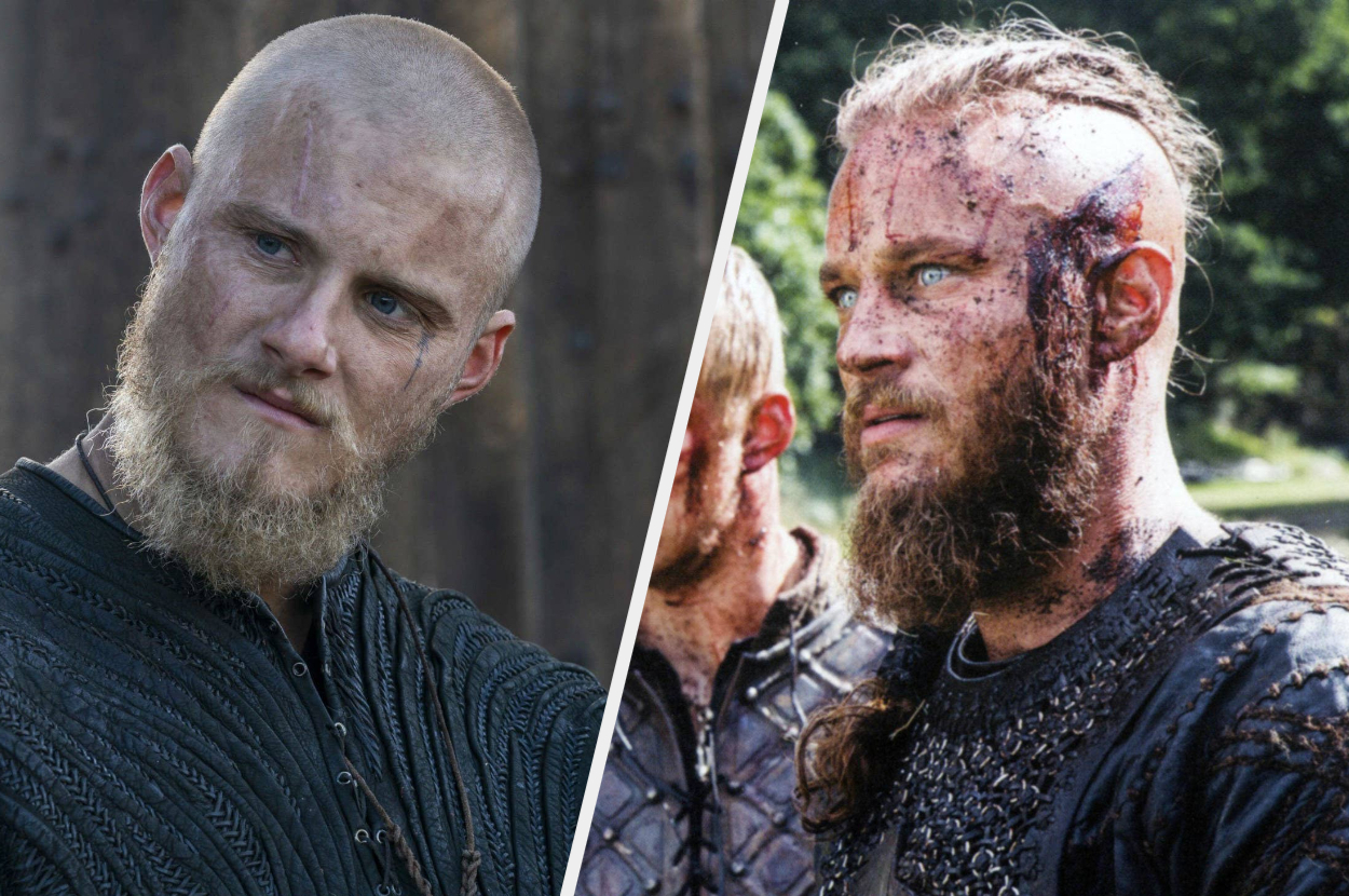 Travis Fimmel (King Ragnar Lothbrok) & Alexander Ludwig (Bjorn