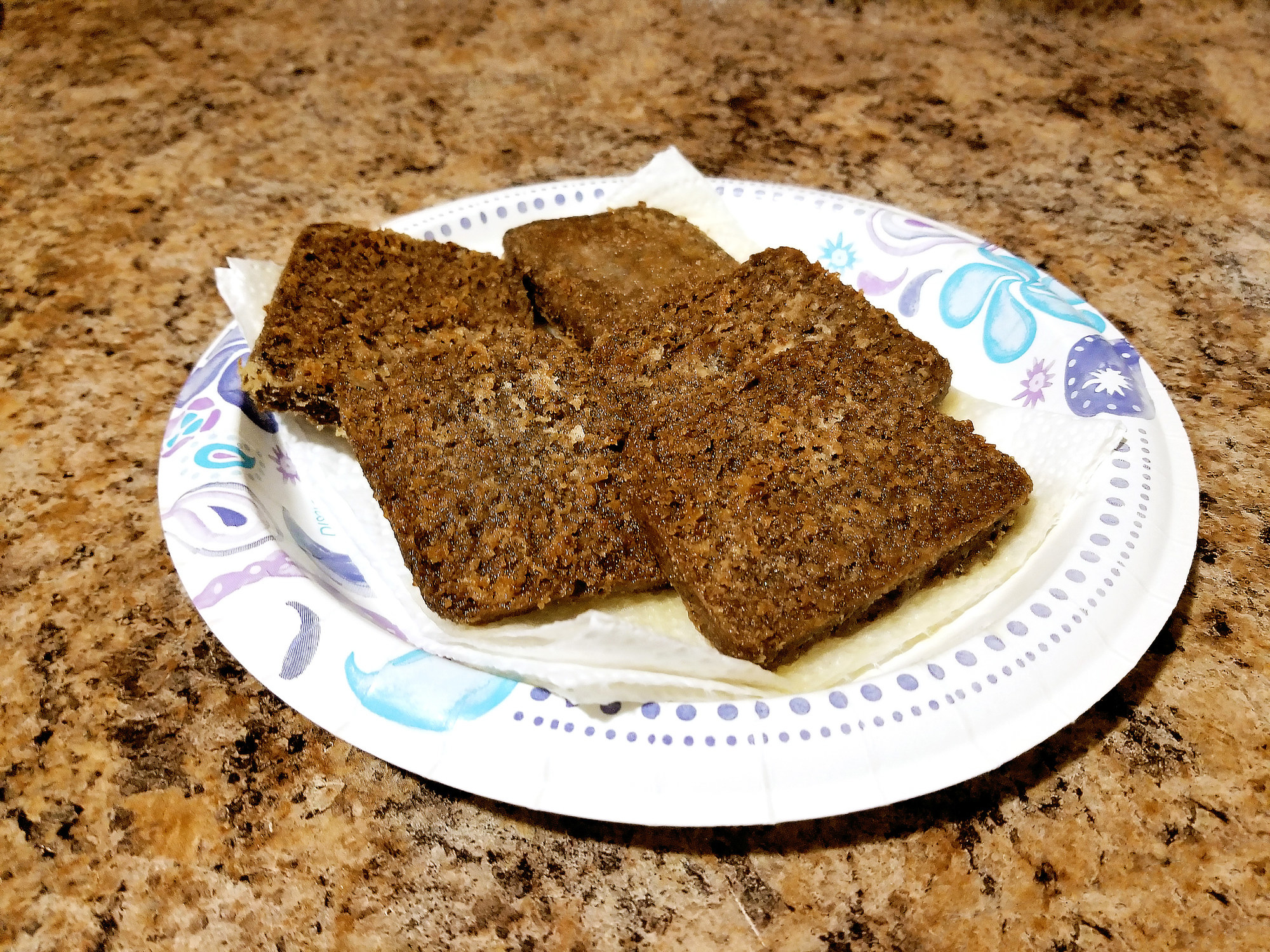 Scrapple on a plate