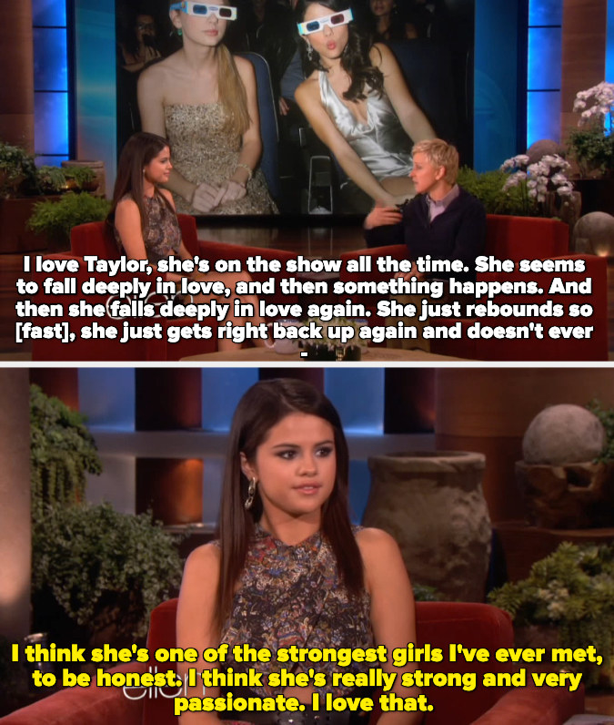 selena saying that taylor is the strongest woman she&#x27;s met