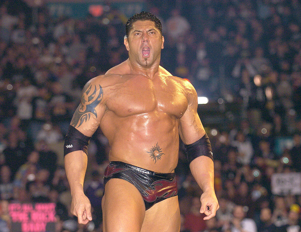 Dave Bautista in his wrestling days