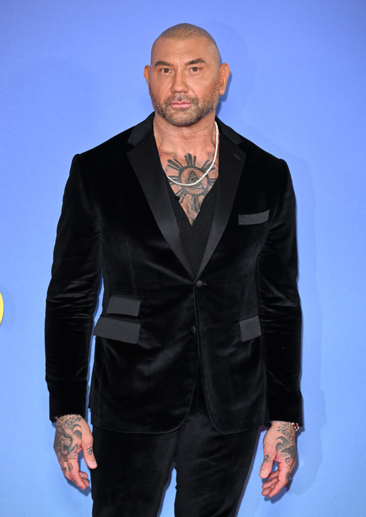 Closeup of Dave Bautista