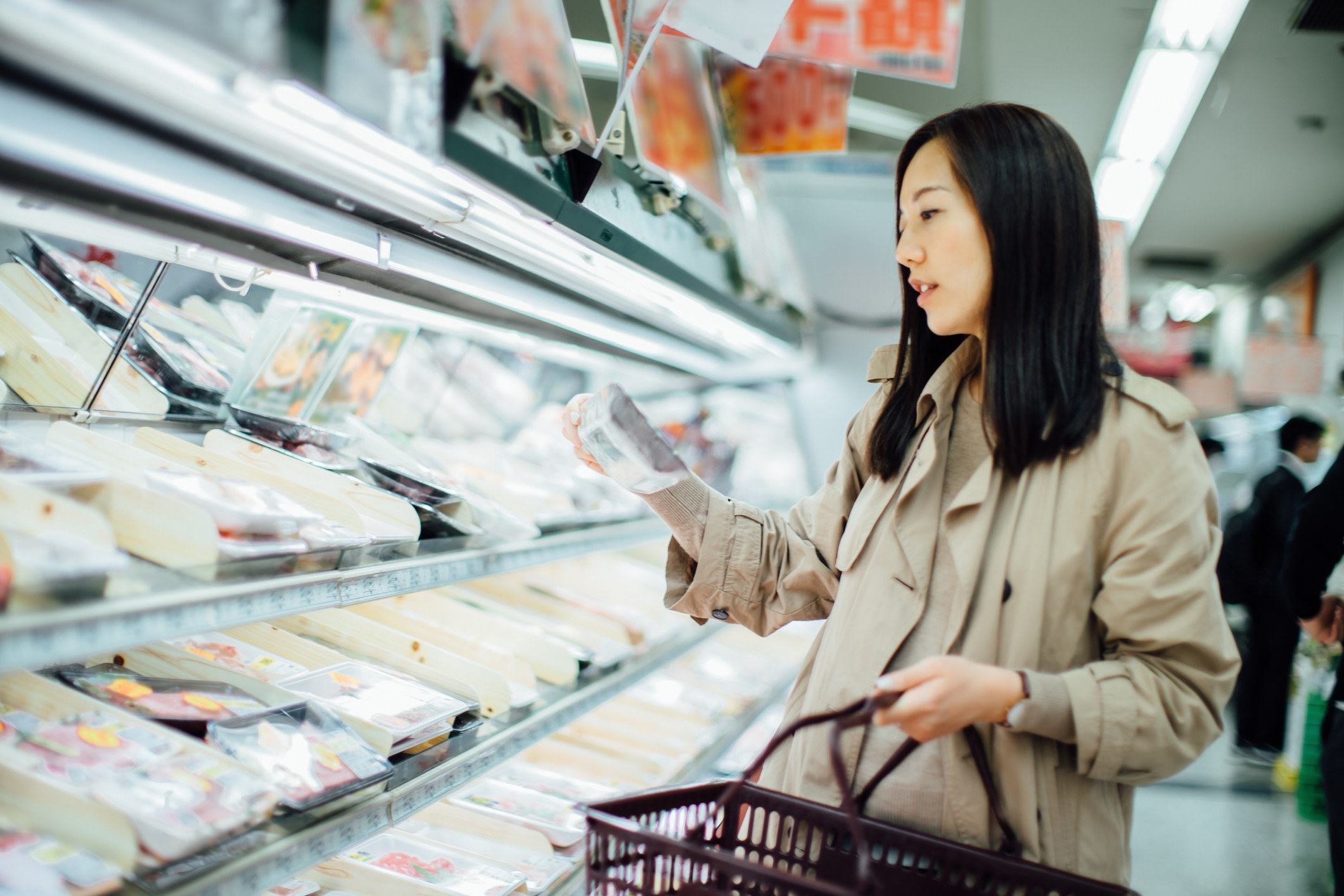 woman at the grocery store