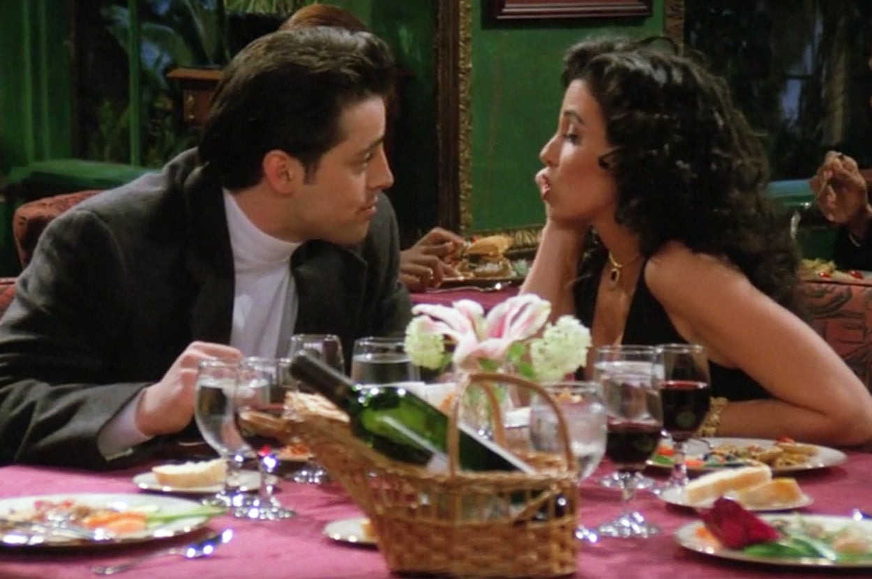 Joey from Friends on a dinner date