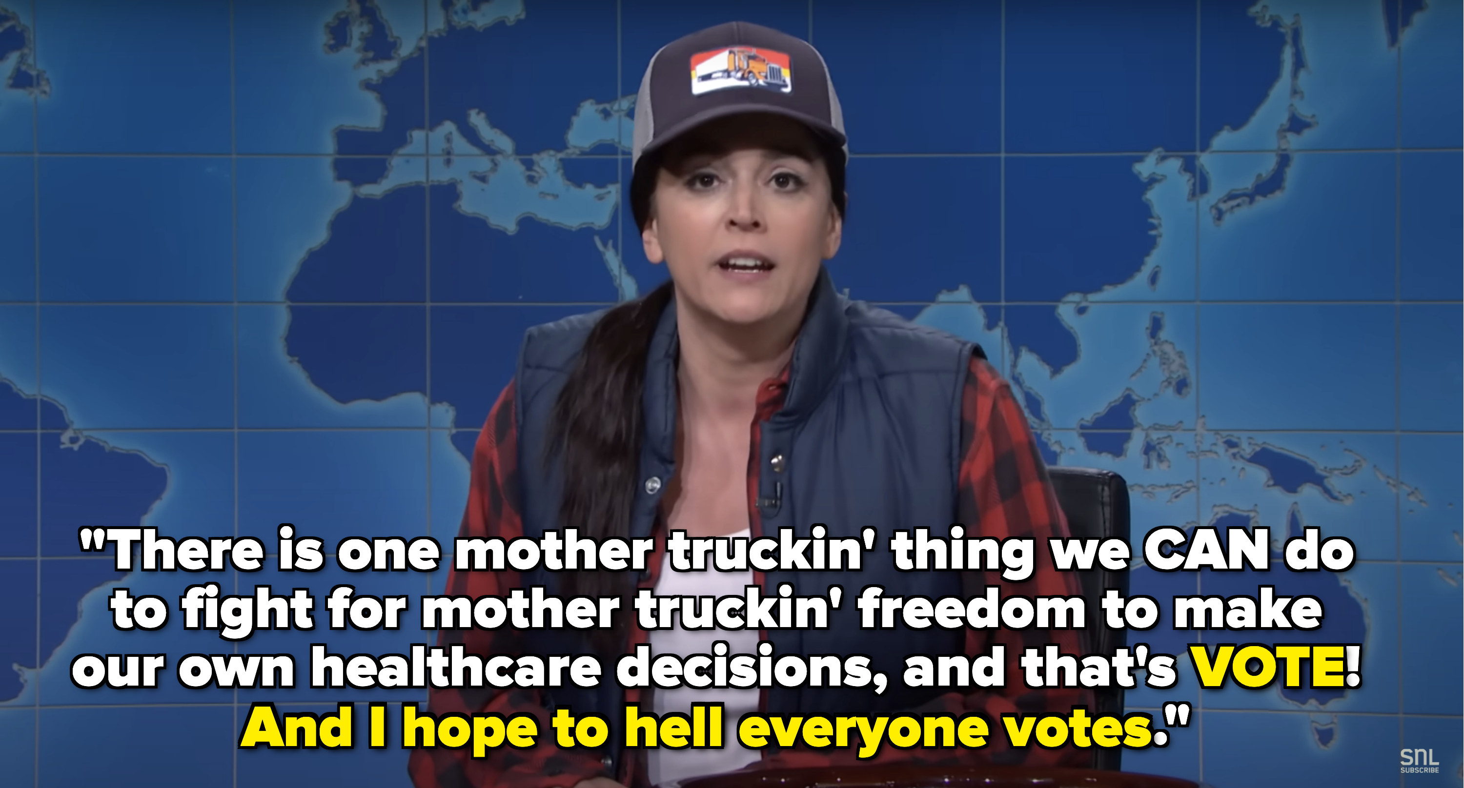 Cecily Strong Talks Abortion And Voting On  SNL  - 99