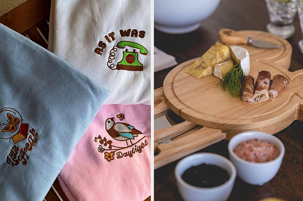 harry's house sweatshirts and a mickey charcuterie board