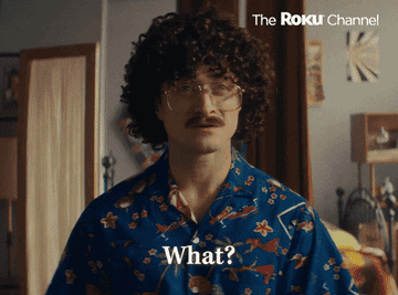 Daniel Radcliffe as Weird Al saying, &quot;What?&quot;