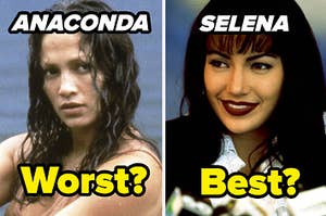 JLo in Anaconda and Selena