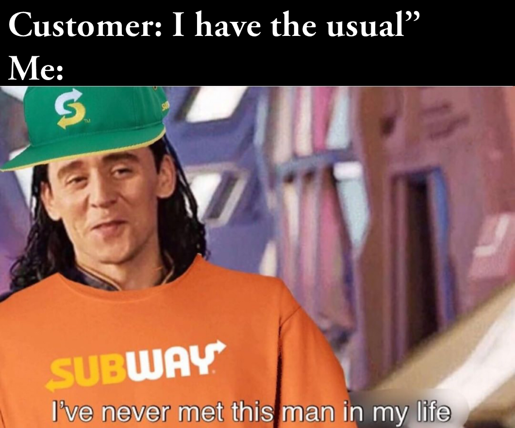 meme of a worker saying i have never met this man in my life