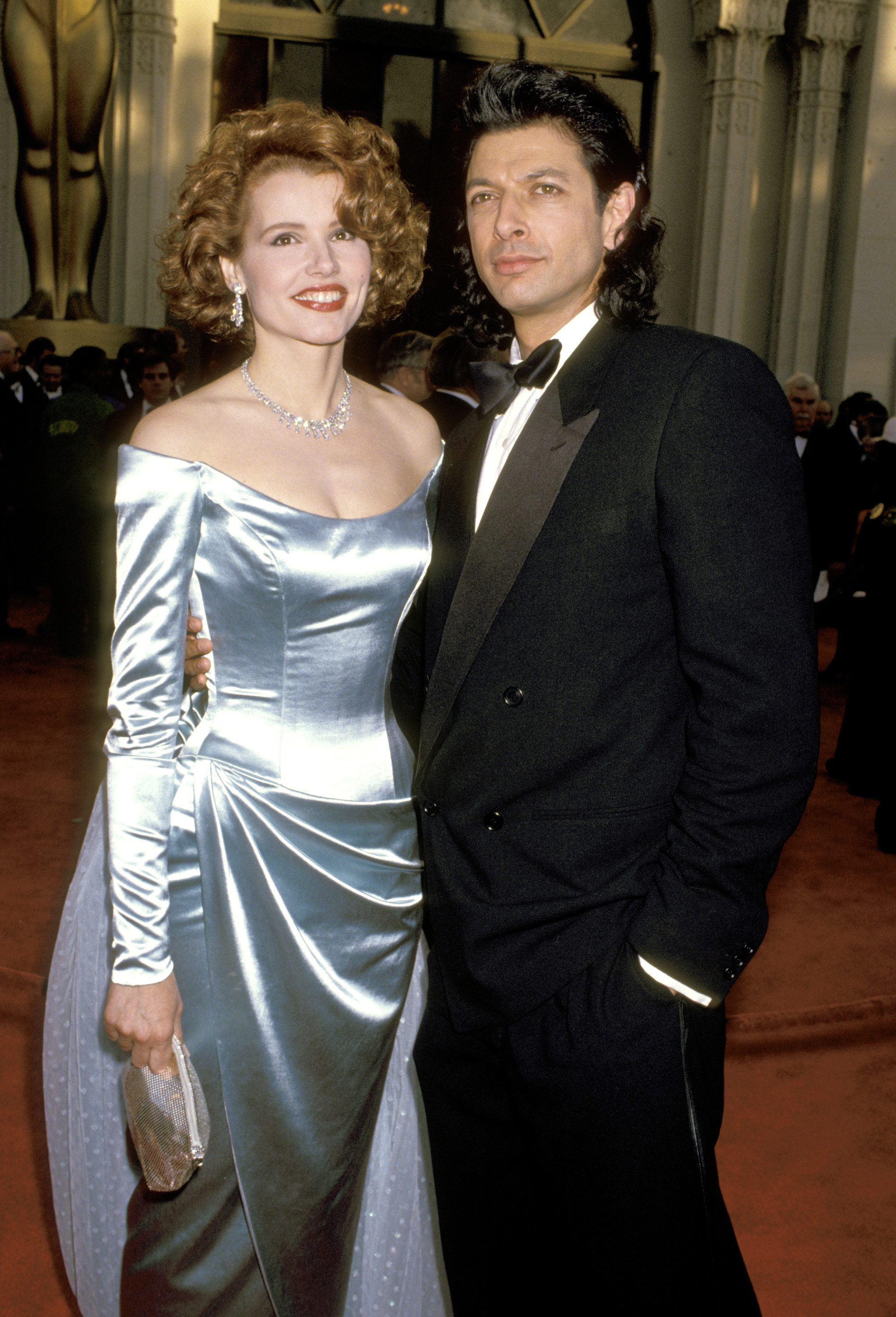 Geena Davis and Jeff Goldblum