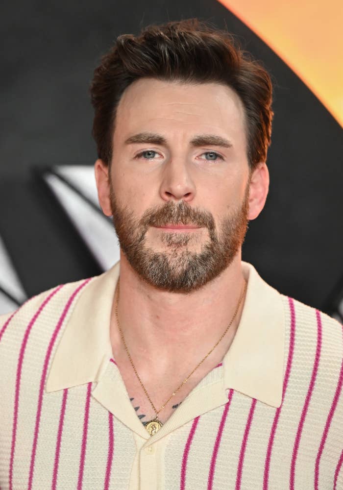 Closeup of Chris Evans