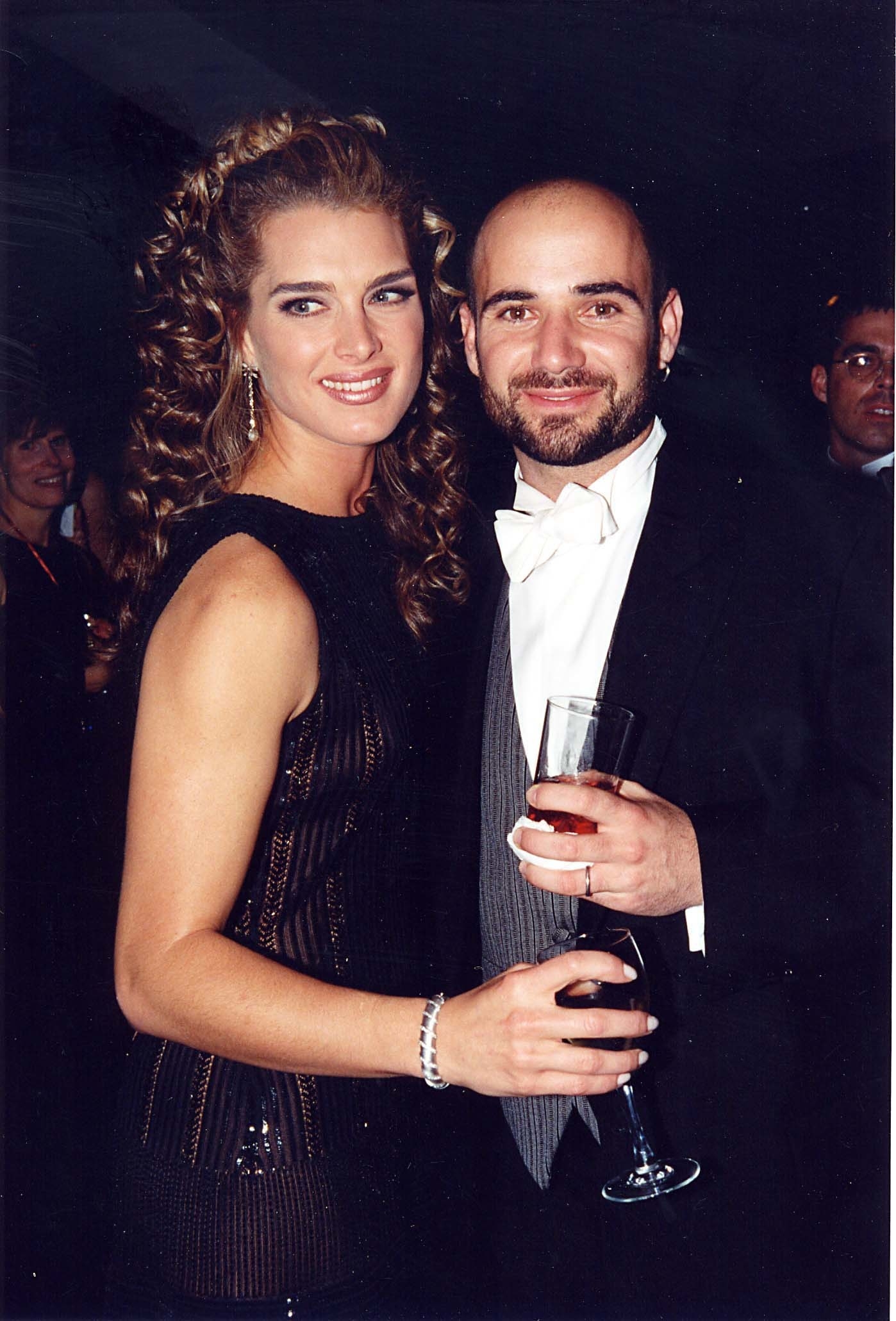 Brooke Shields and Andre Agassi