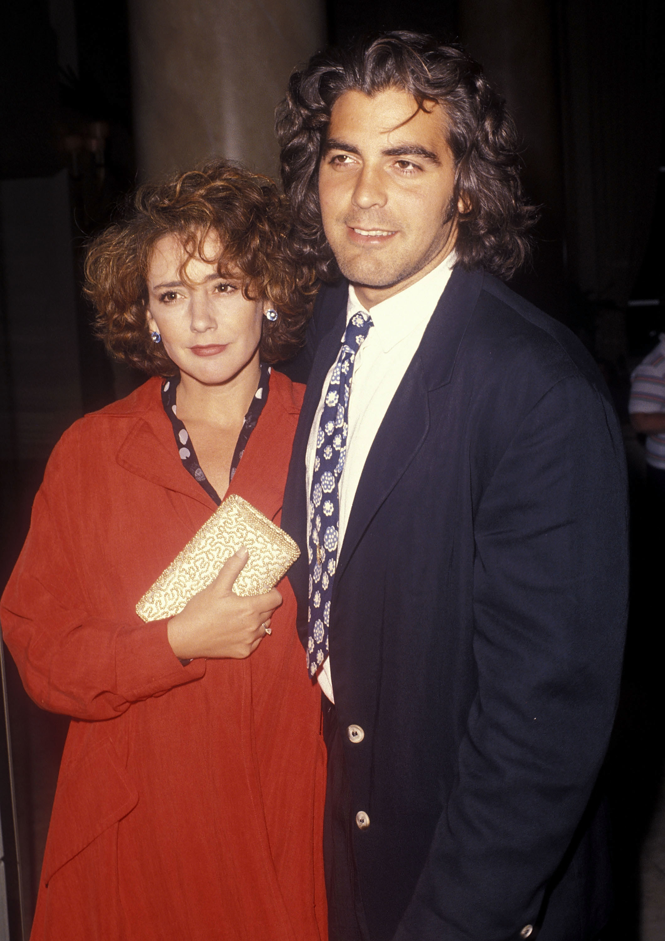 Talia Balsam and George Clooney
