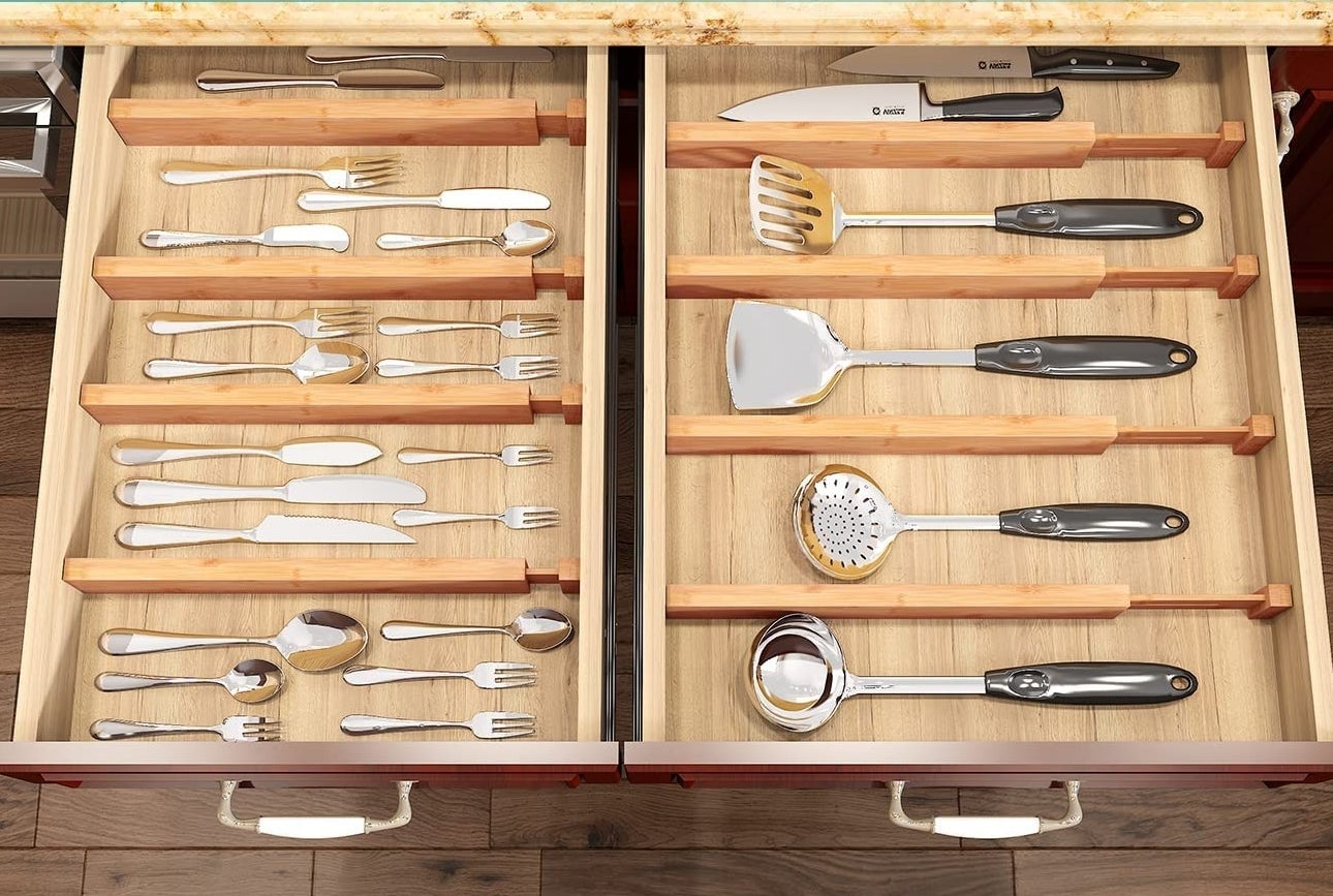 drawers with bamboo dividers