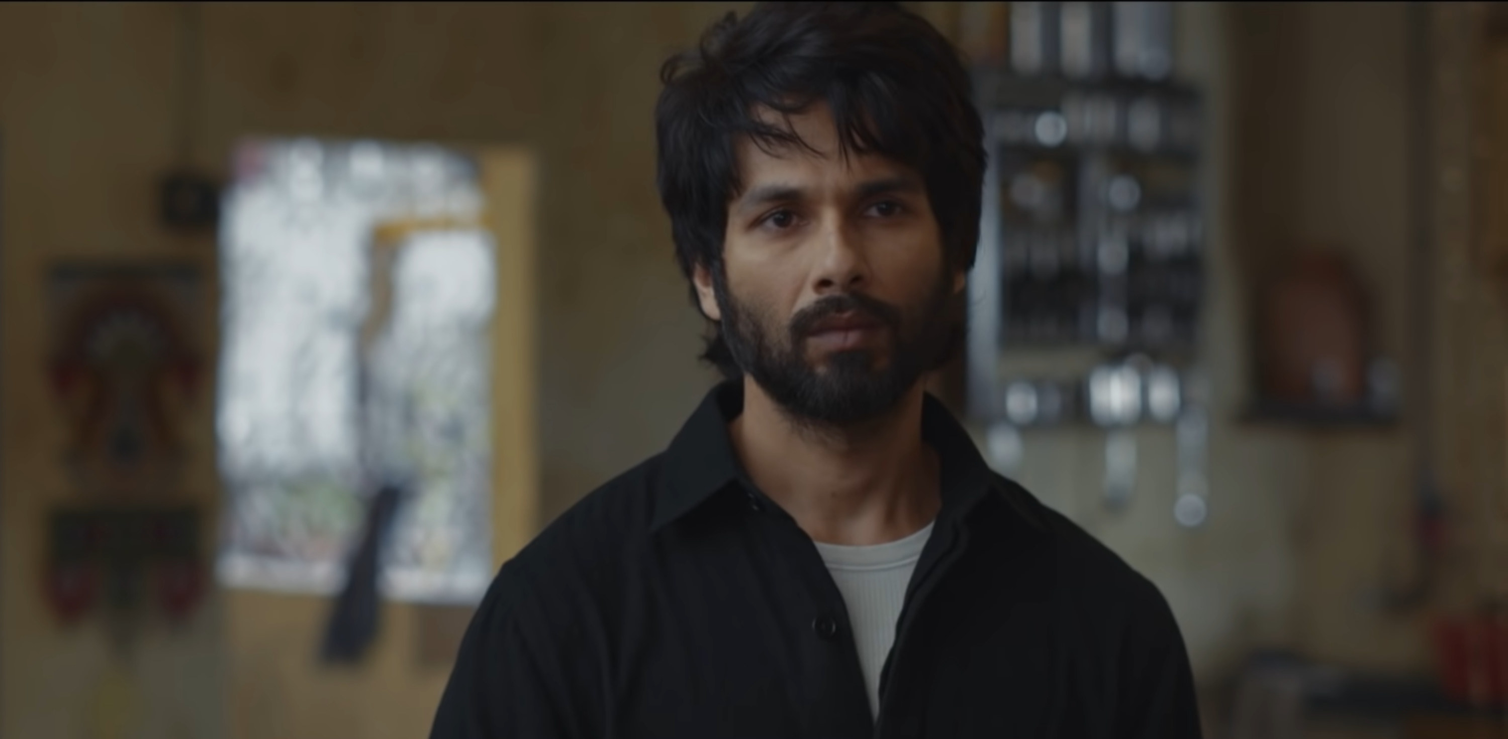 Shahid Kapoor with a sad expression on his face
