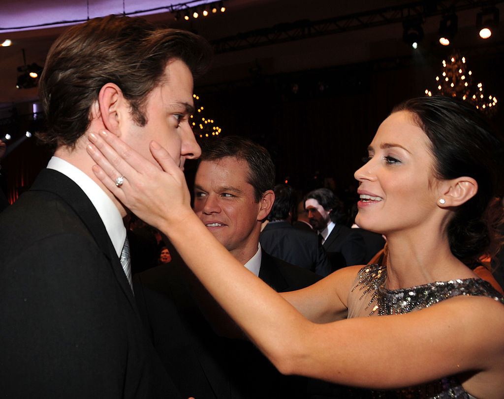 John Krasinski, Matt Damon, and Emily Blunt during the 15th annual Critics&#x27; Choice Movie Awards