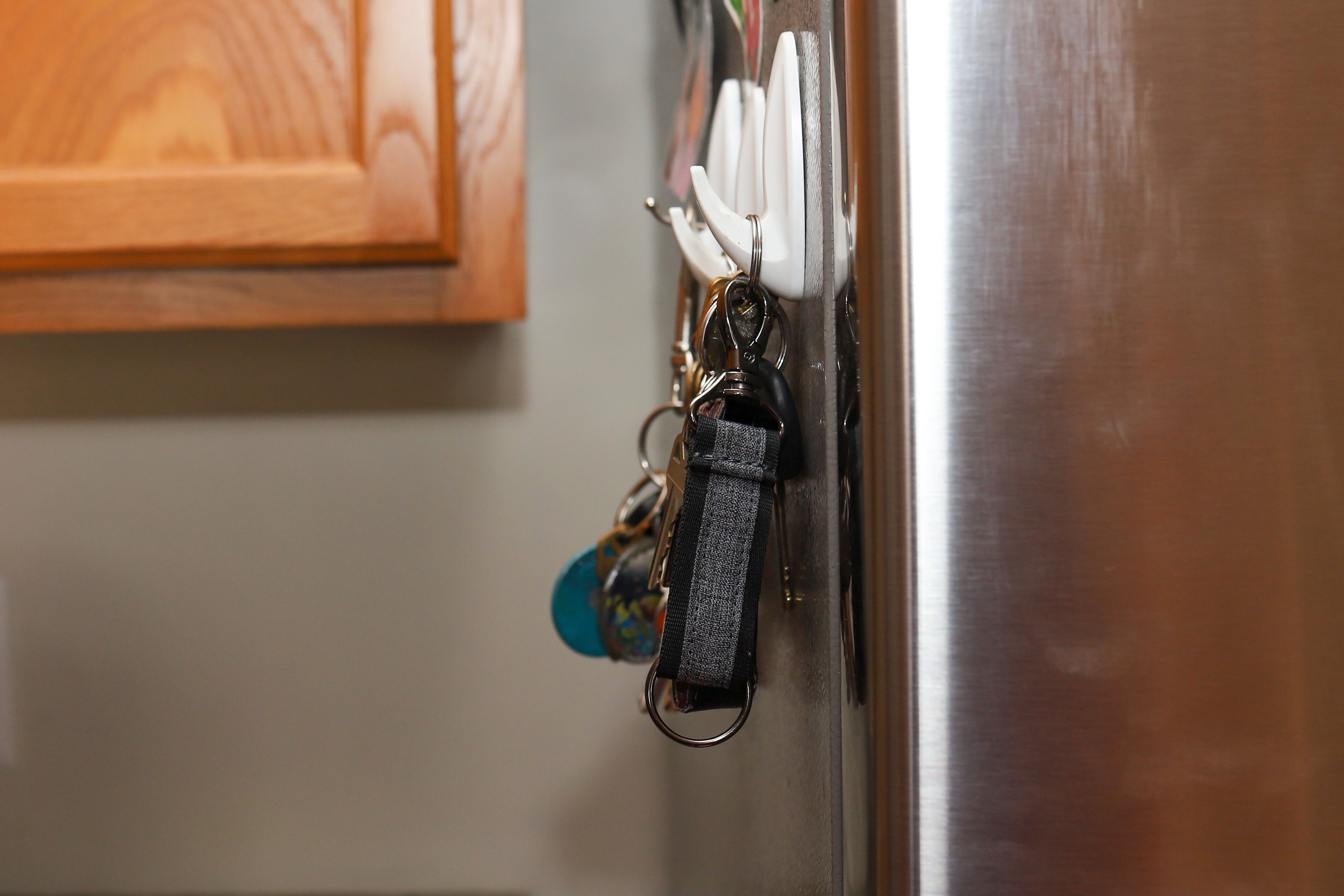 Keys hanging by the door