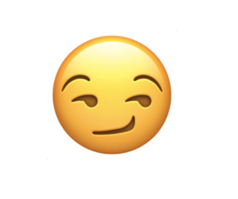 Smirking face emoji