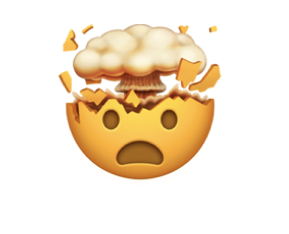 Exploding head emoji