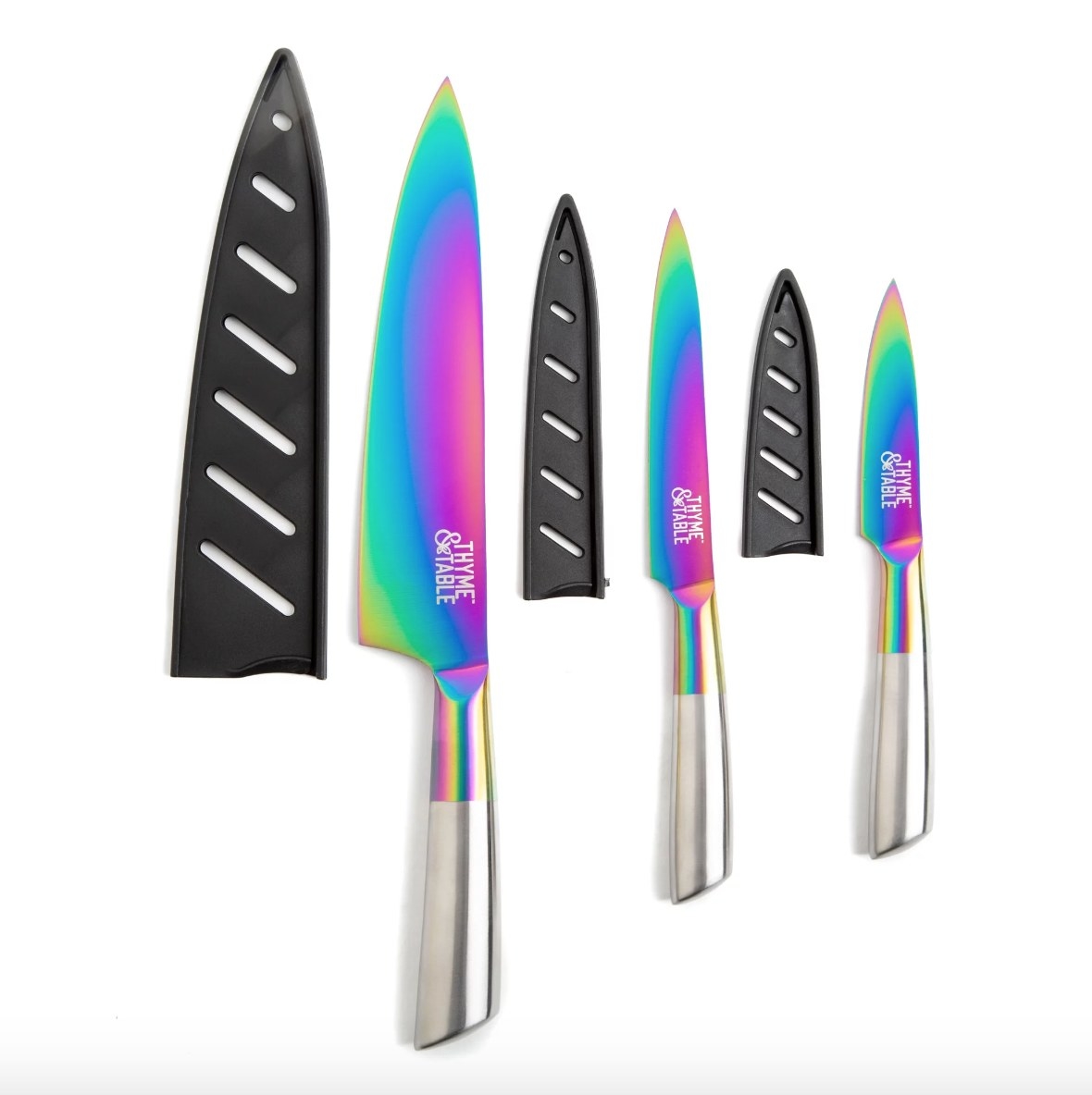 Rainbow knife set