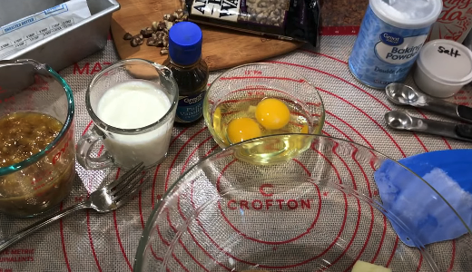 ingredients laid out for baking