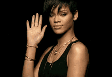 Rihanna waving