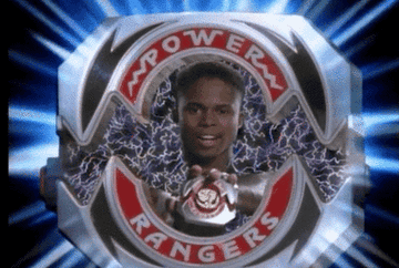 The rangers in Mighty Morphin Power Rangers