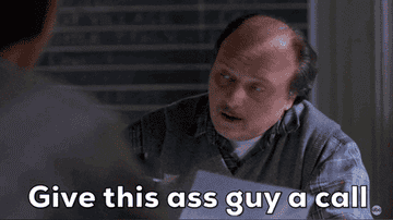 Dennis Franz says &#x27;Give this ass guy a call&#x27; in NYPD Blue