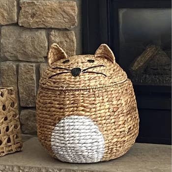 Reviewer's photo of the cat basket