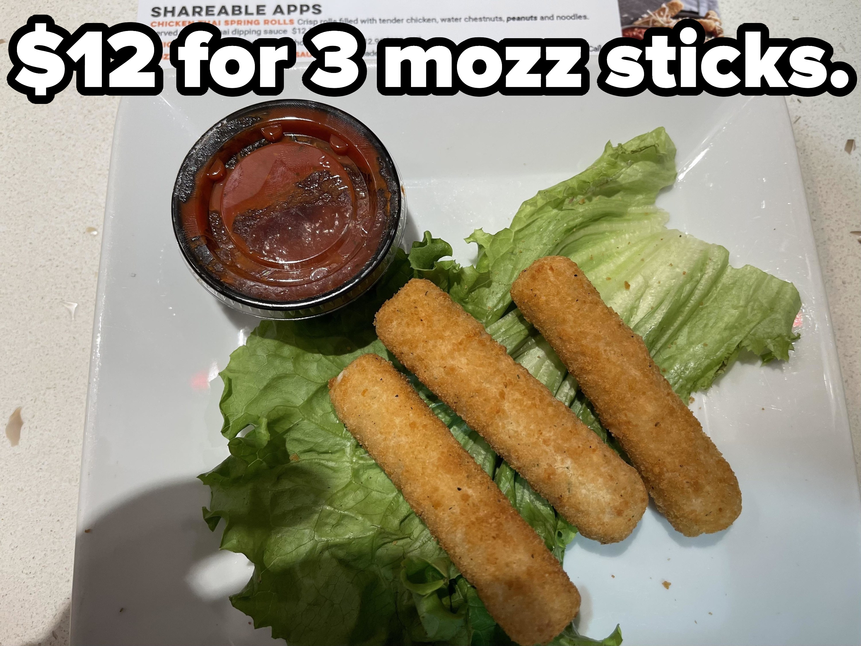 3 mozz sticks
