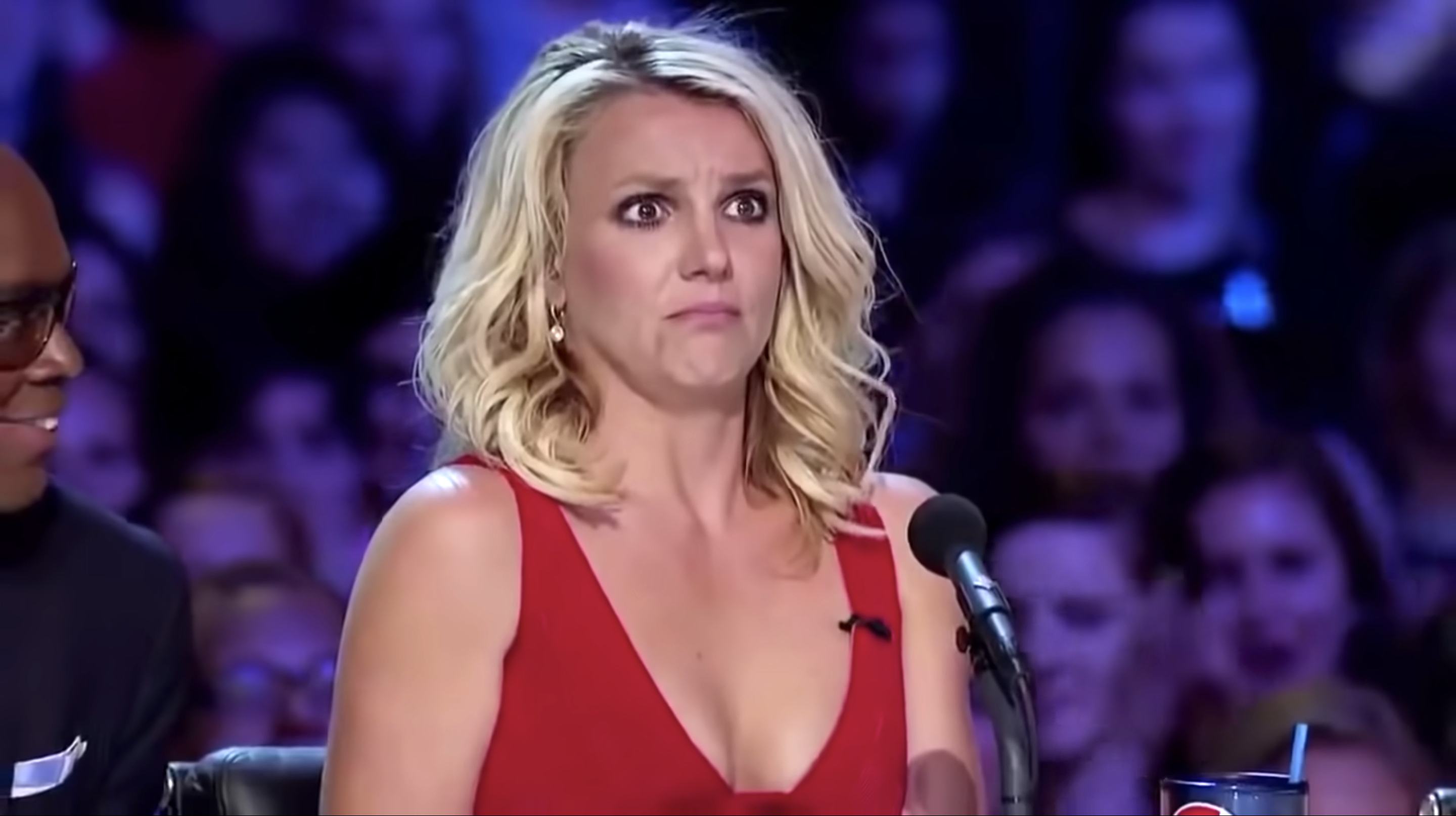 Britney Spears looking appalled