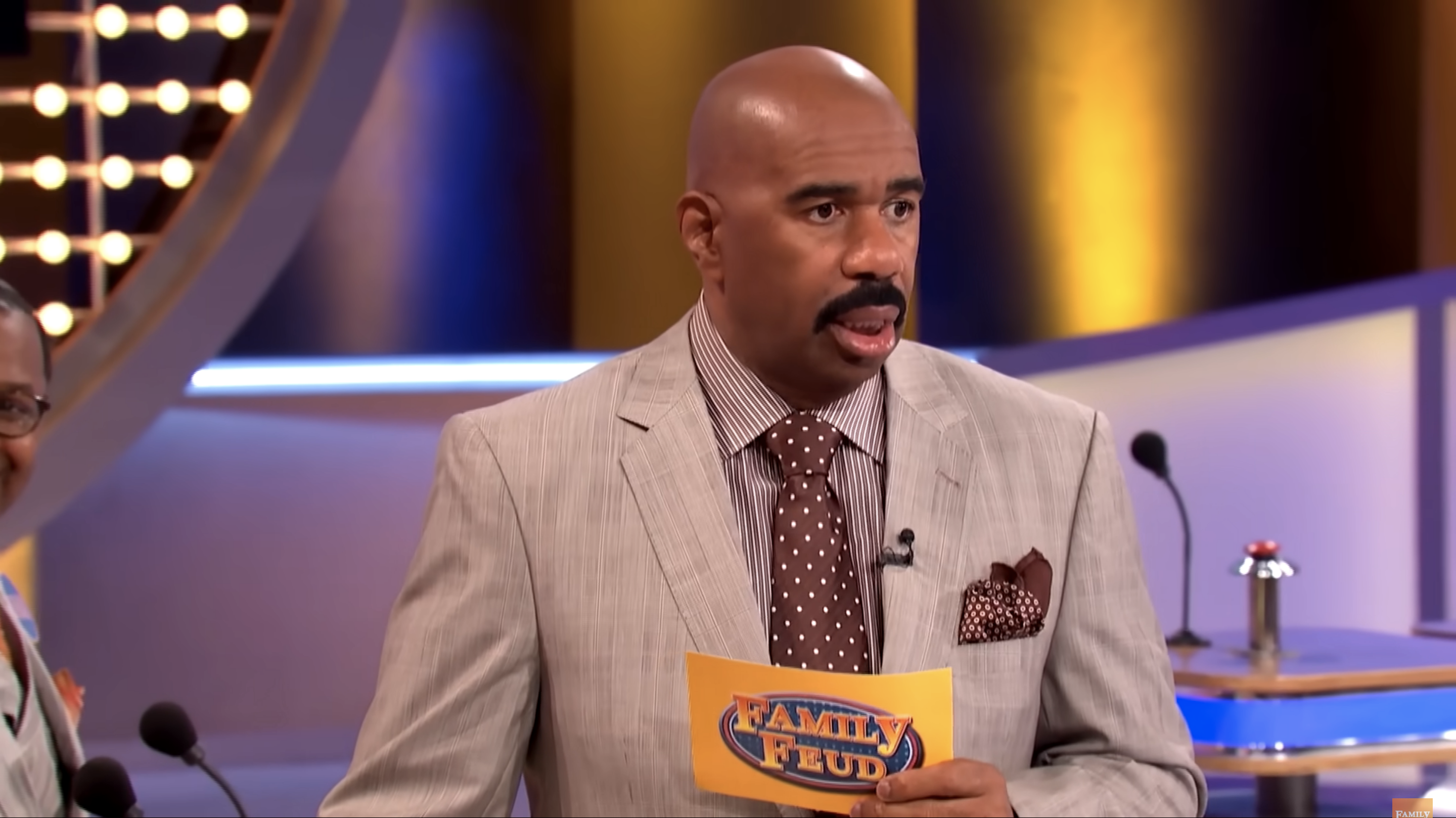 Steve Harvey looking surprised