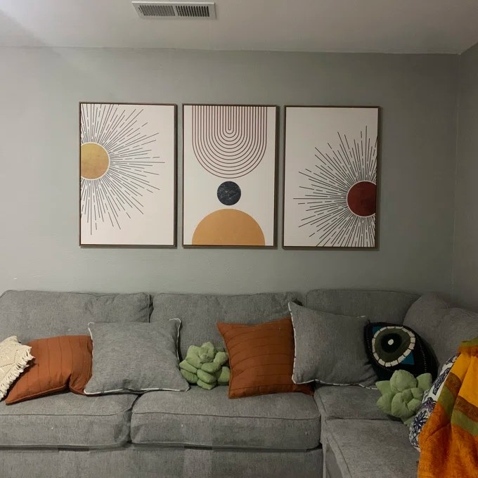 Reviewer&#x27;s photo of the art pieces