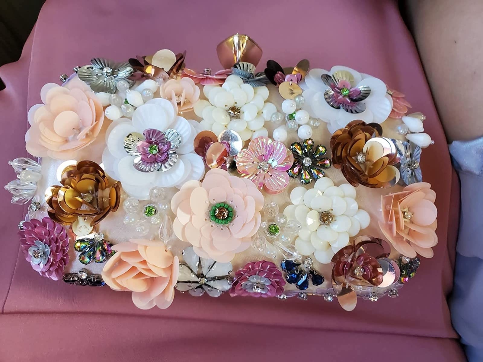 Reviewer image of floral clutch