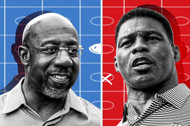 The Georgia Senate Race Between Raphael Warnock And Herschel Walker Is Going To A Runoff