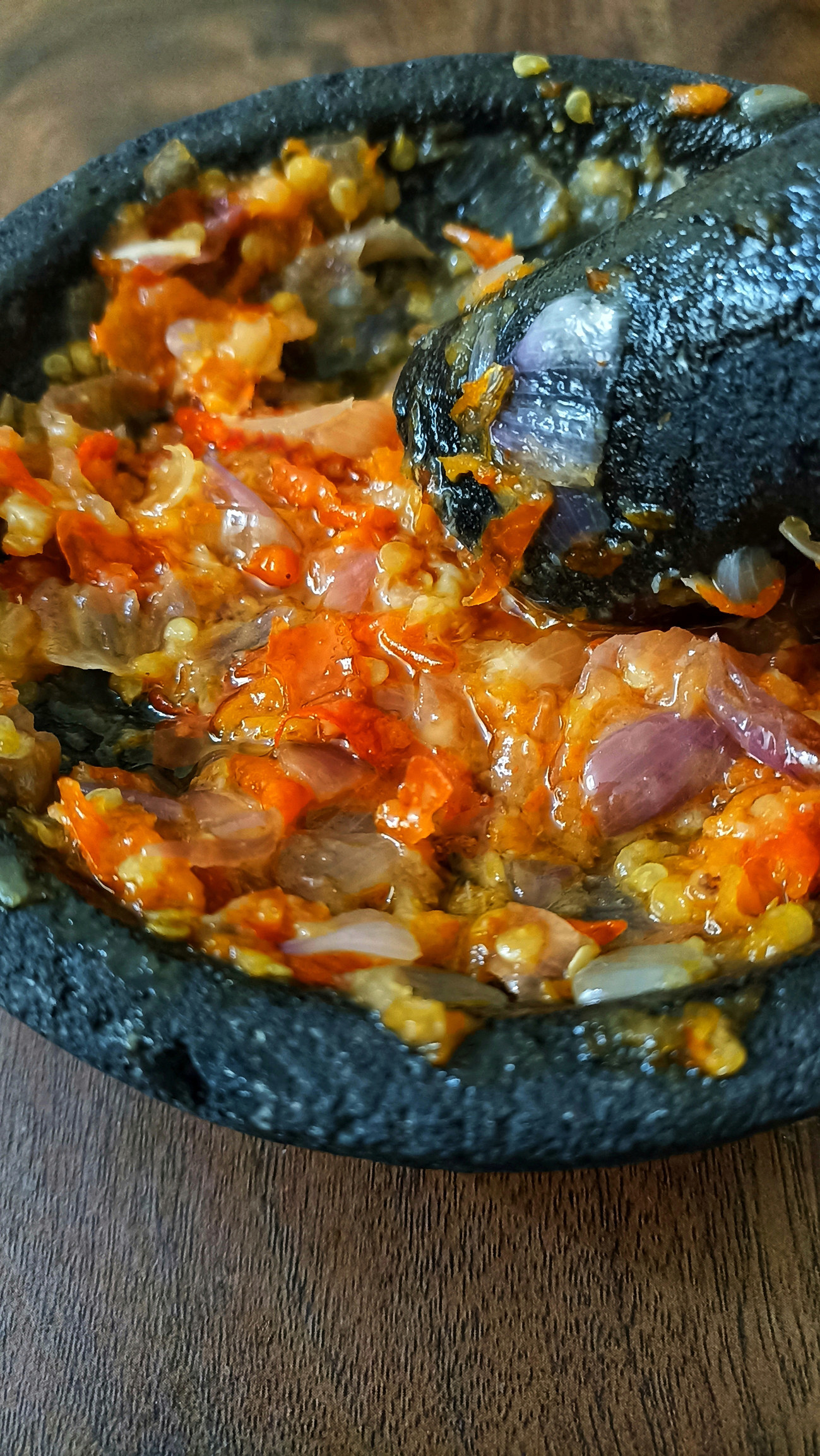 Homemade sambal oelek