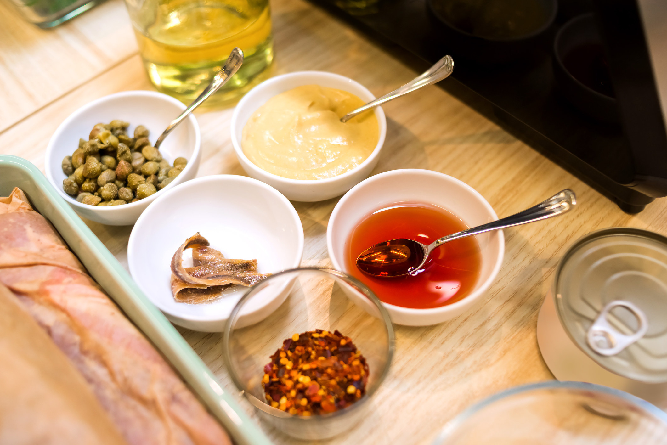 Bowl of ingredients for pasta sauce