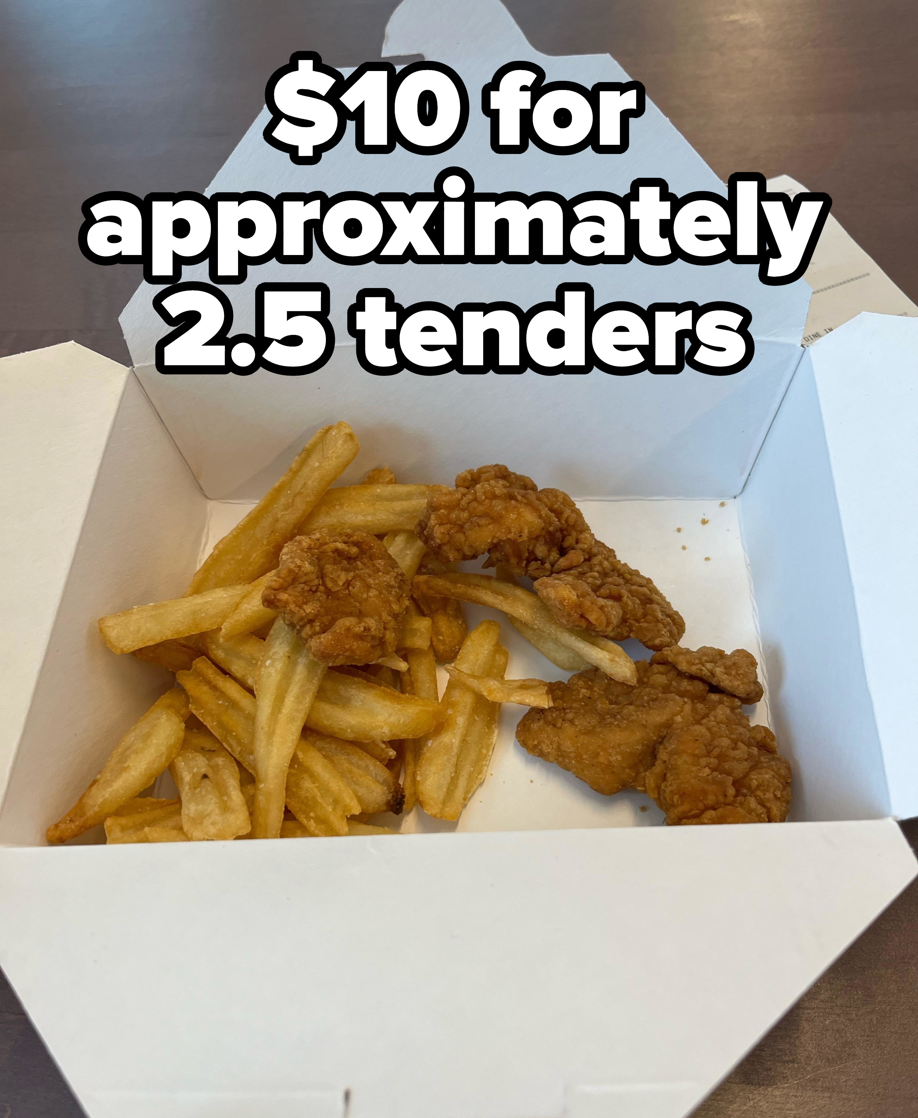 Small chicken tenders