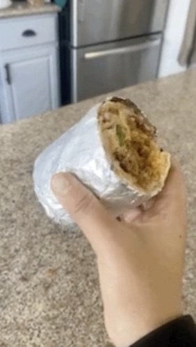 burrito cut in half