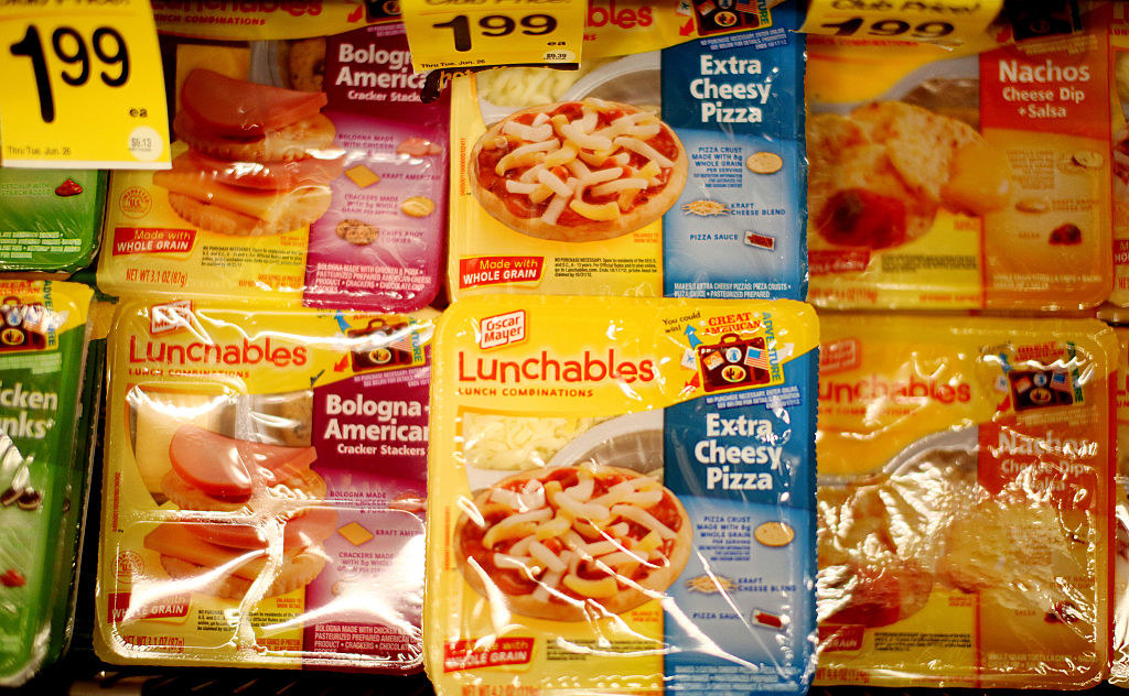 Lunchables display in a supermarket