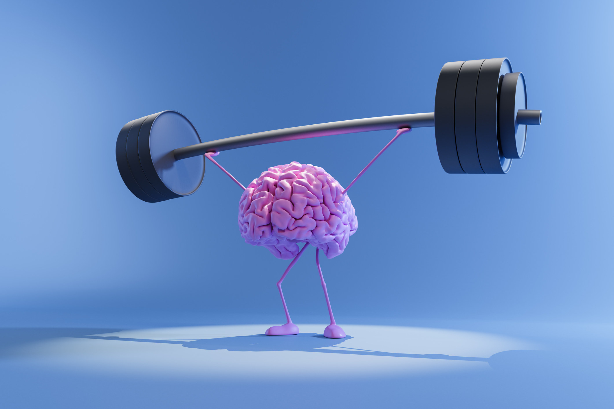 A brain lifting weights
