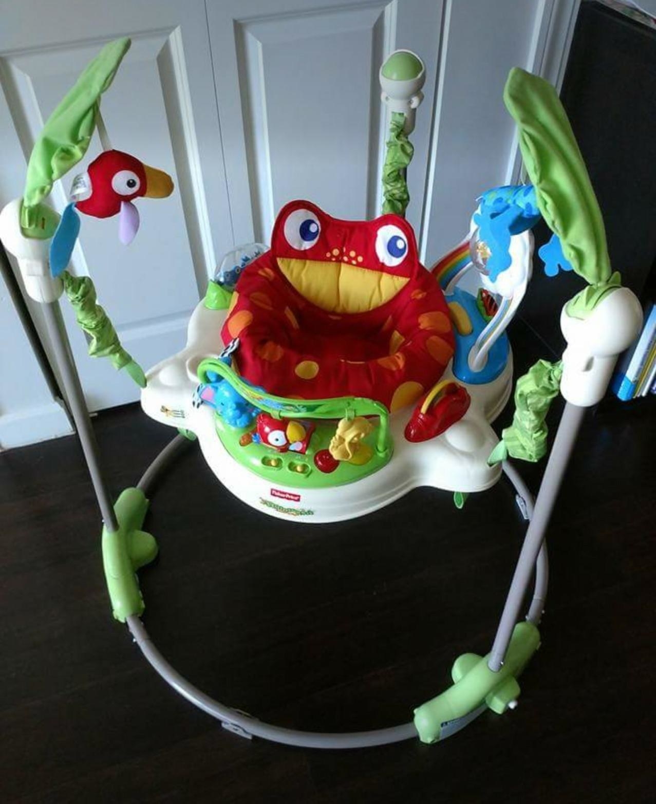 reviewer's photo of the jumperoo