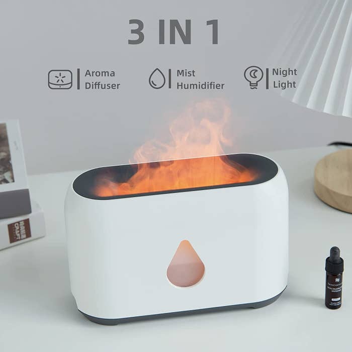 the humidifier on a desk