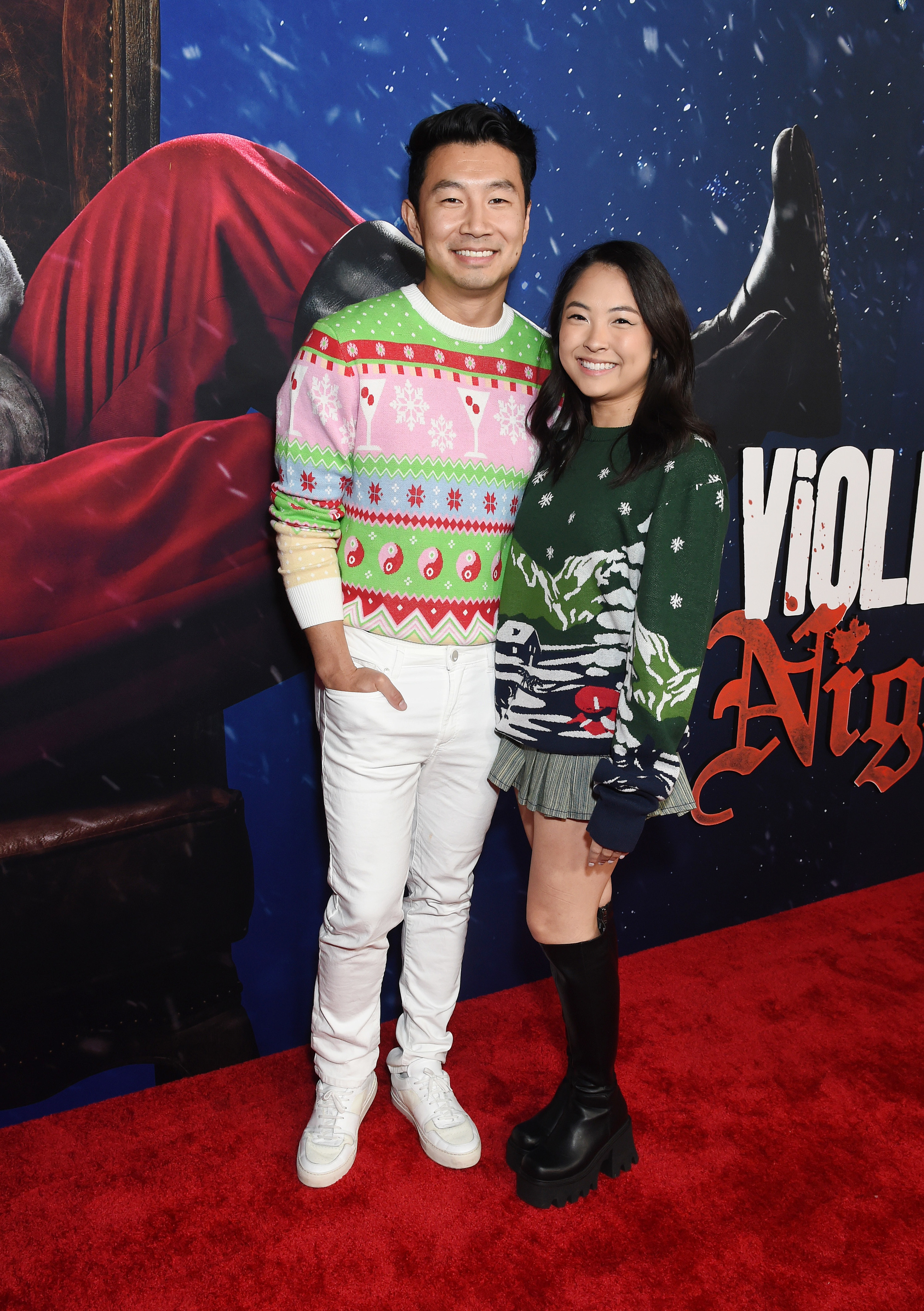 Simu Liu & Girlfriend Allison Hsu Couple Up for Academy Of Motion