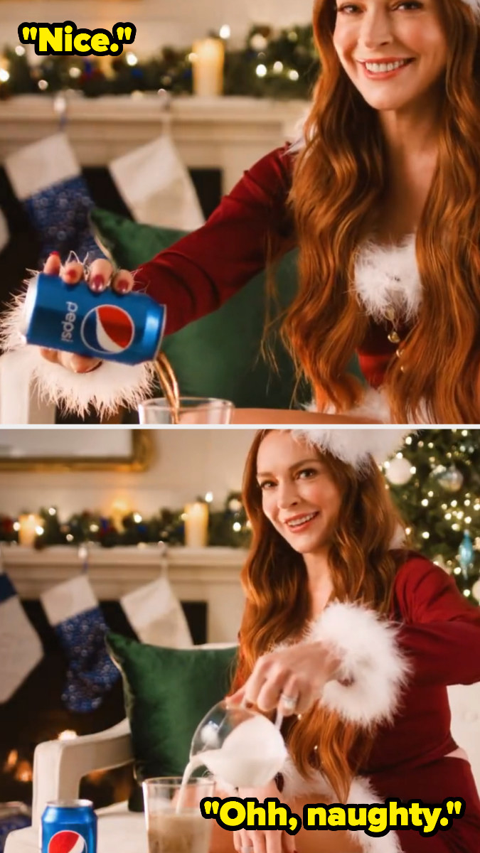 Lindsay Lohan s Pepsi Milk Ad Has Divided The Internet - 3