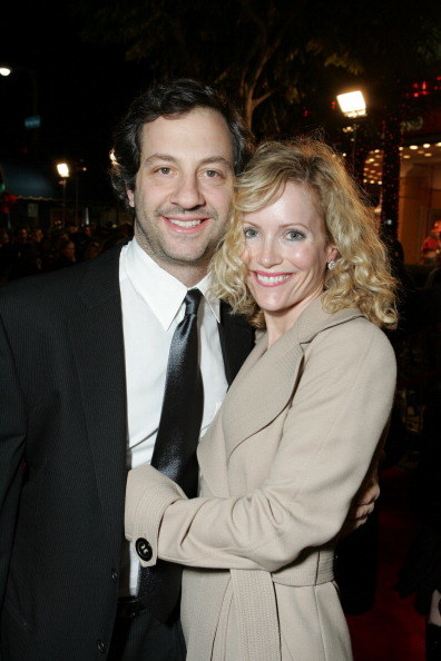 Judd Apatow and Leslie Mann