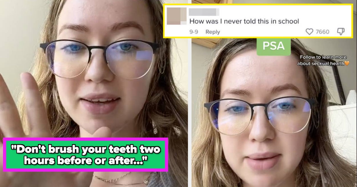 The Internet Is Telling Everyone Not To Brush Your Teeth After Oral, So I Went To An Expert For The Truth The Internet Is Telling Everyone Not To Brush Your Teeth After Oral, So I Went To An Expert For The Truth