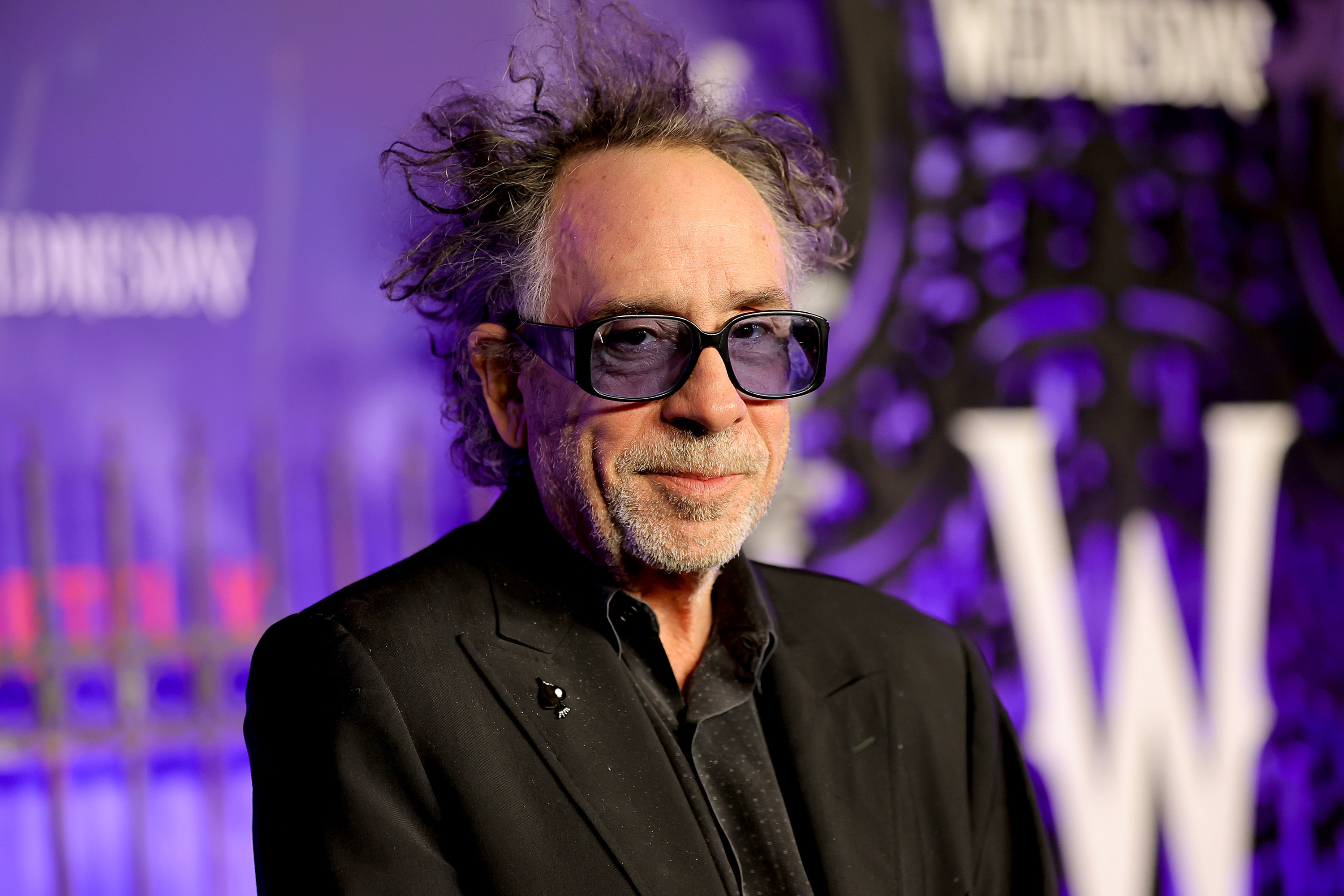 tim burton at the wednesday premiere