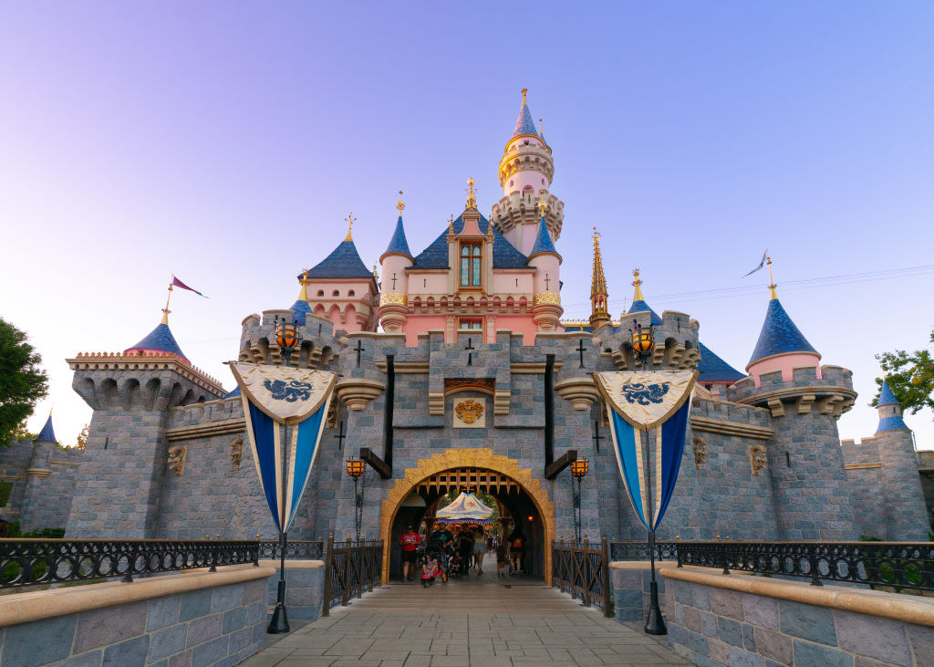General views of Sleeping Beauty Castle at Disneyland