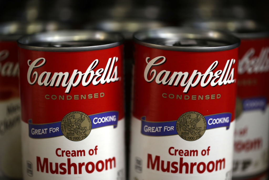 Campbell&#x27;s cream of mushroom soup