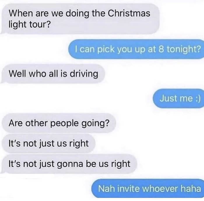 &quot;Nah invite whoever haha&quot;